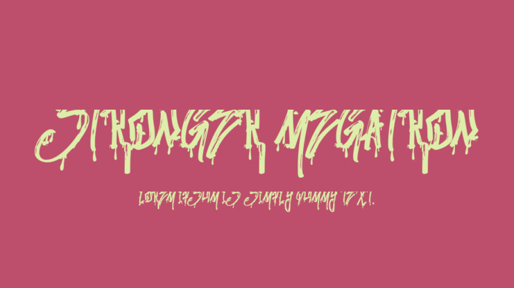 Stronger Megatron Font
