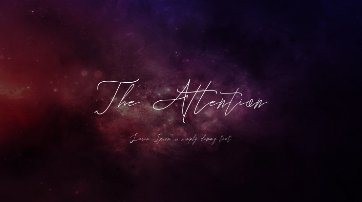 The Attention Font