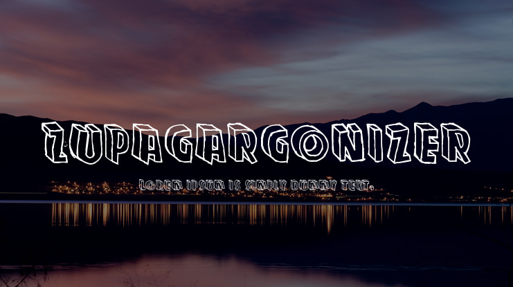 Zupagargonizer Font Family