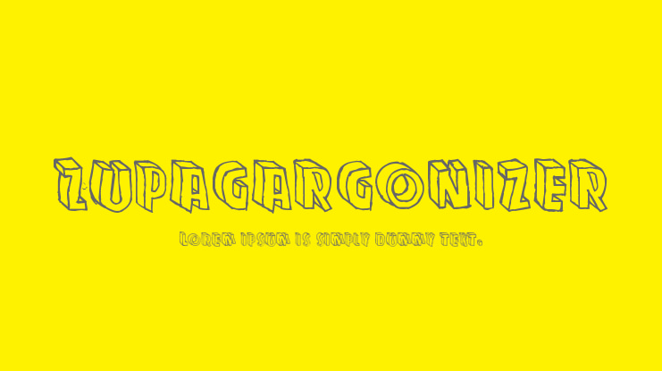 Zupagargonizer Font Family