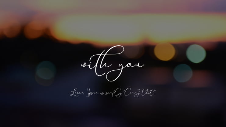 with you Font
