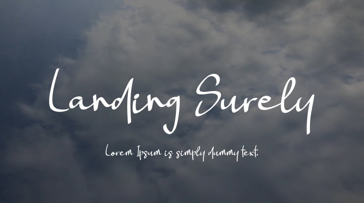 Landing Surely Font