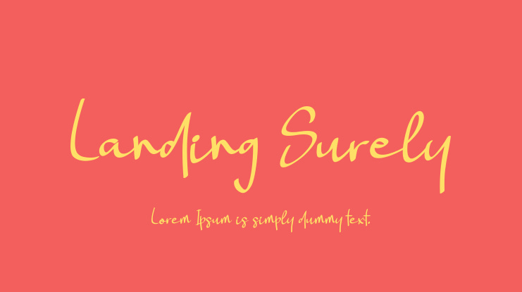 Landing Surely Font