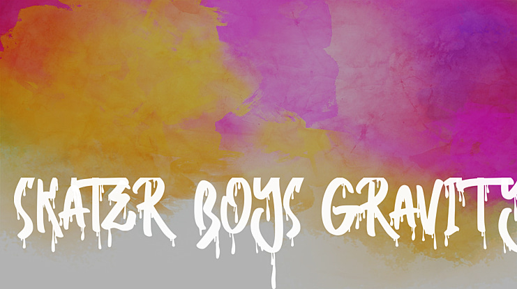 Skater Boys Gravity Font Family