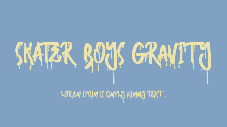 Skater Boys Gravity Font Family