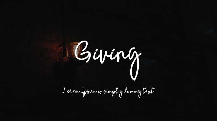 Giving Font
