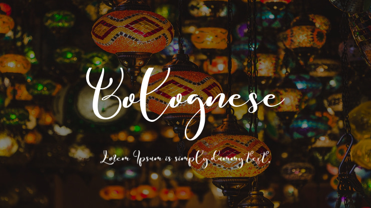 Bolognese Font