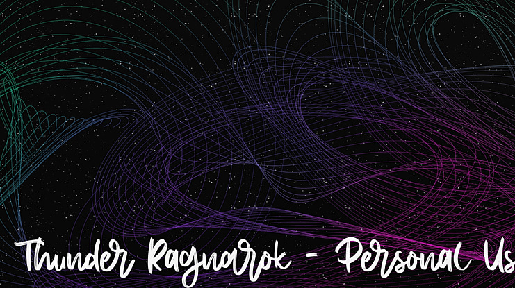 Thunder Ragnarok - Personal Use Font