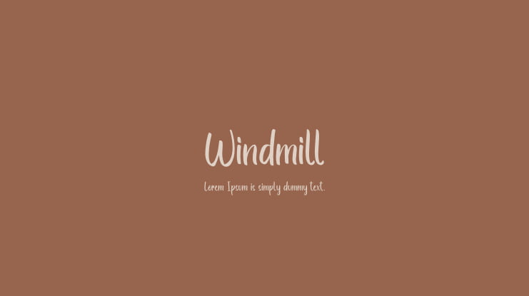 Windmill Font