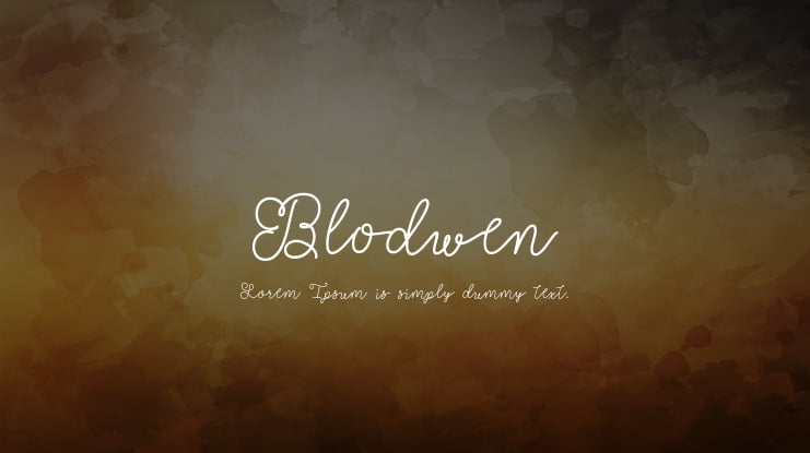 Blodwen Font