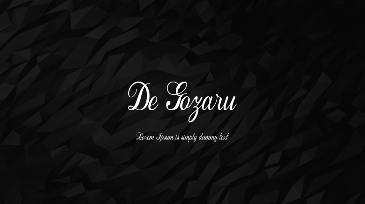 De Gozaru Font