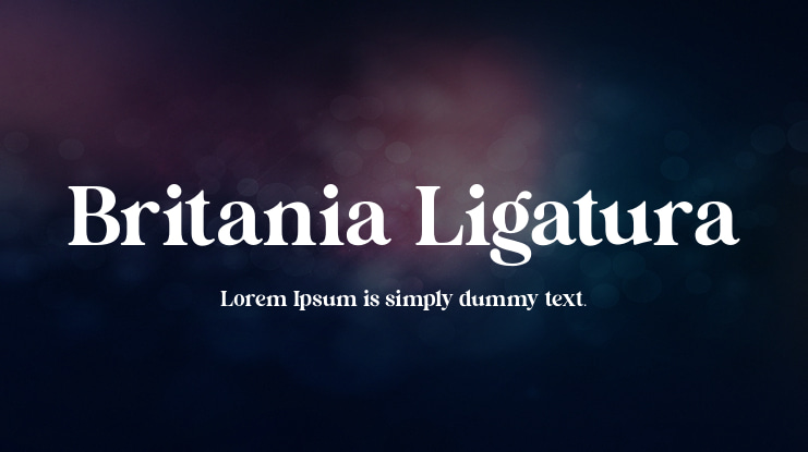 Britania Ligatura Font