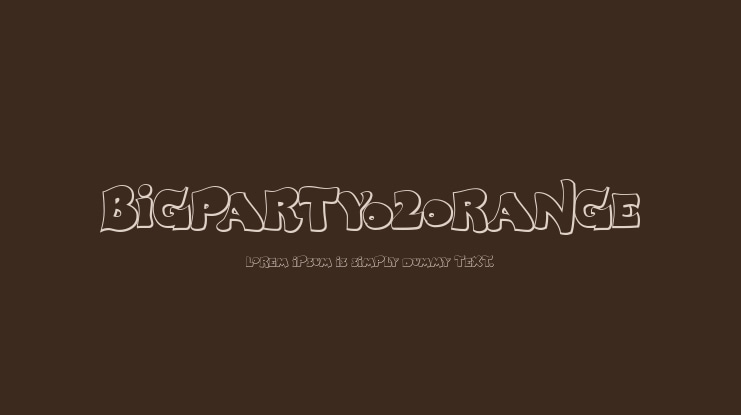 BigPartyO2Orange Font