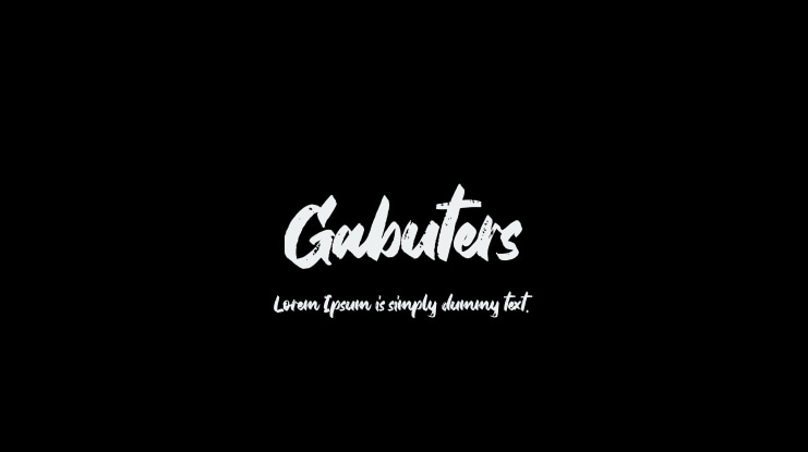 Gabuters Font