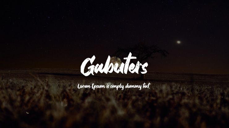 Gabuters Font