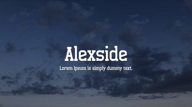 Alexside Font