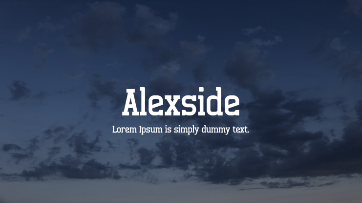 Alexside Font