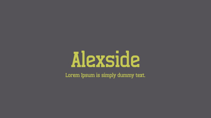 Alexside Font