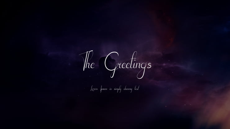 The Greetings Font