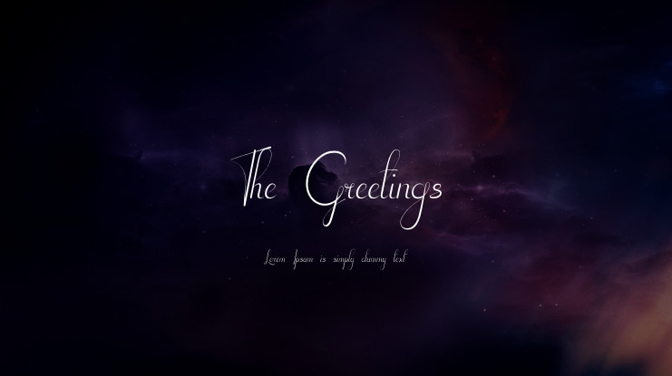The Greetings Font