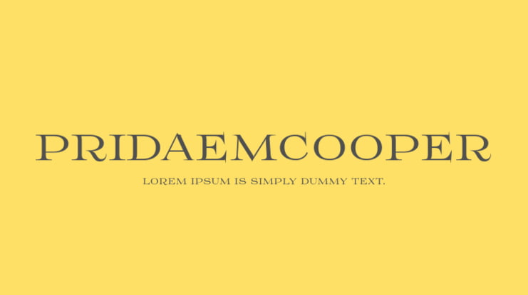 PridaEmCooper Font