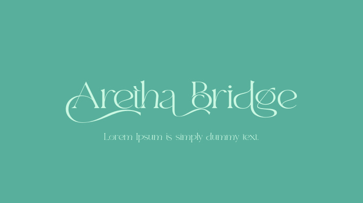 Aretha Bridge Font