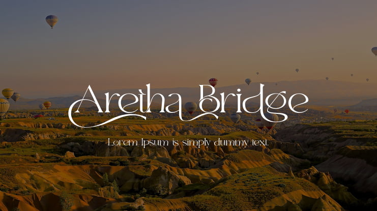 Aretha Bridge Font