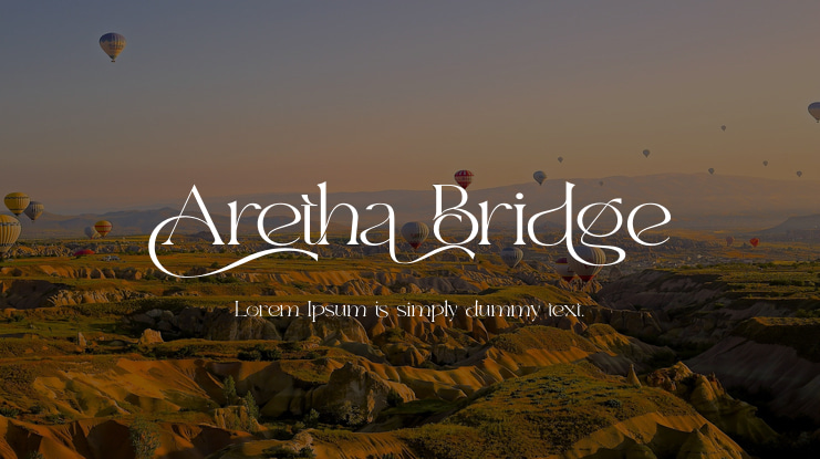 Aretha Bridge Font