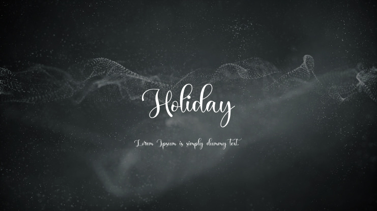 Holiday Font