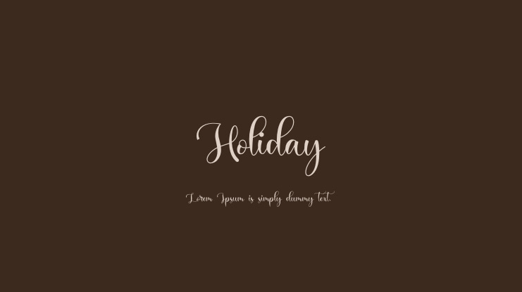 Holiday Font