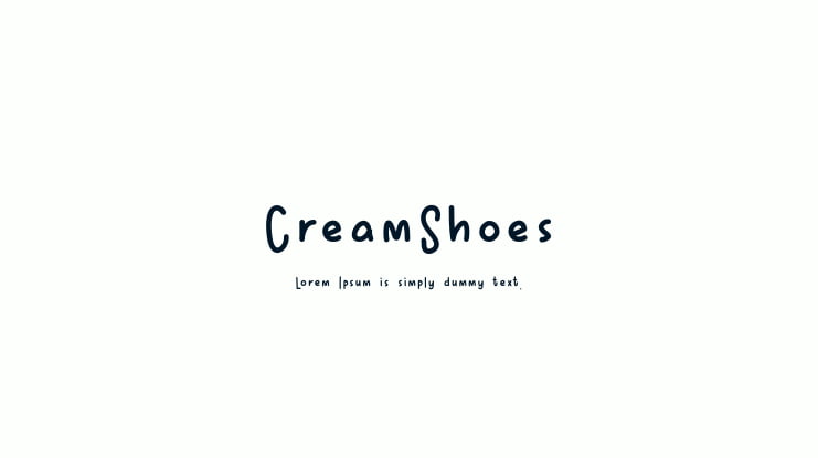 CreamShoes Font