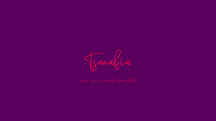 Tsanafia Font