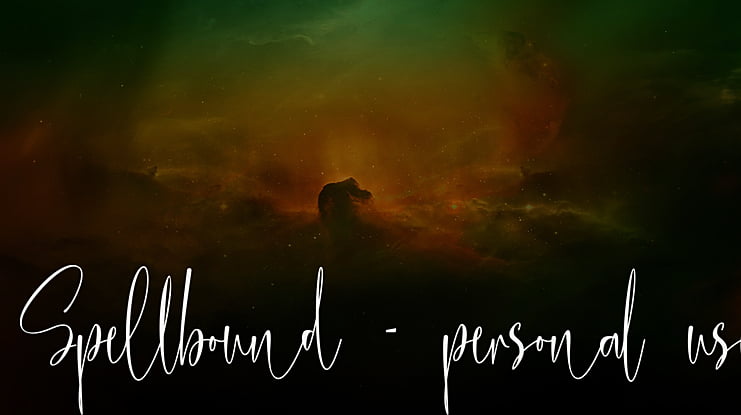 Spellbound - personal use Font