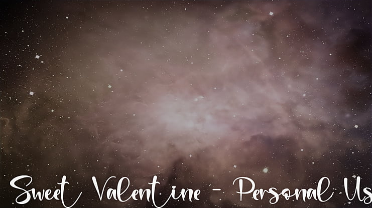 Sweet Valentine - Personal Use Font