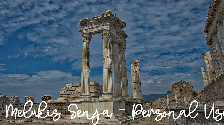 Melukis Senja - Personal Use Font