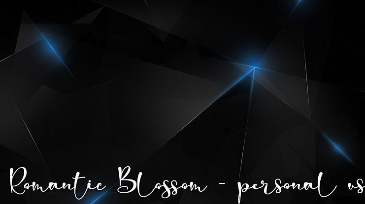 Romantic Blossom - personal use Font