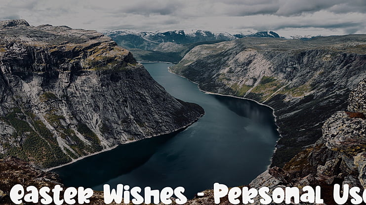 Easter Wishes - Personal Use Font