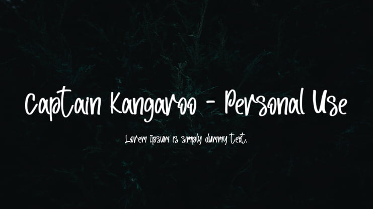Captain Kangaroo - Personal Use Font