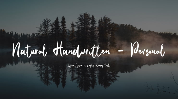 Natural Handwritten - Personal Font