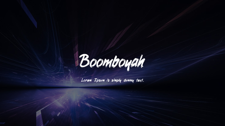 Boomboyah Font