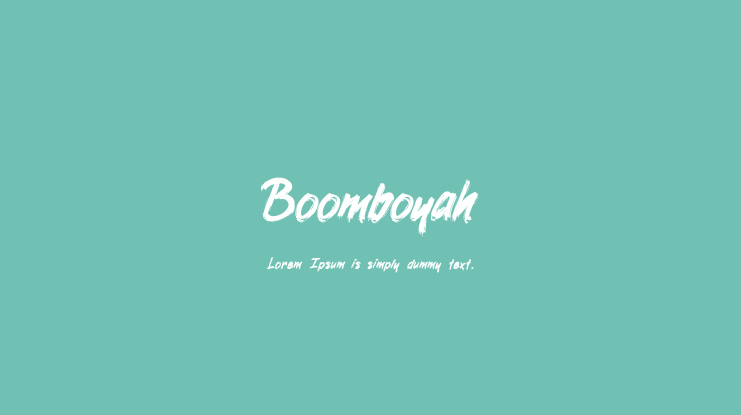 Boomboyah Font
