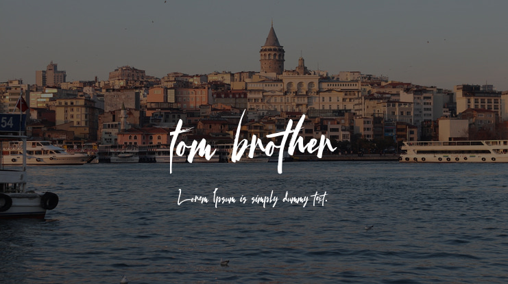 tom brother Font