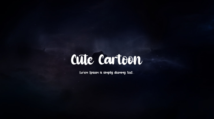 Cute Cartoon Font Family