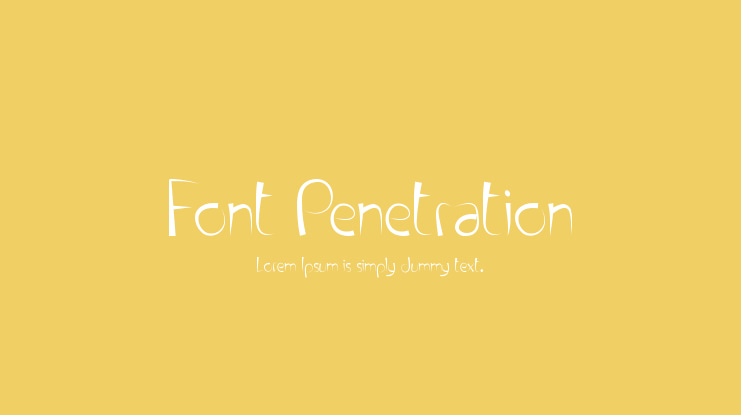 Font Penetration