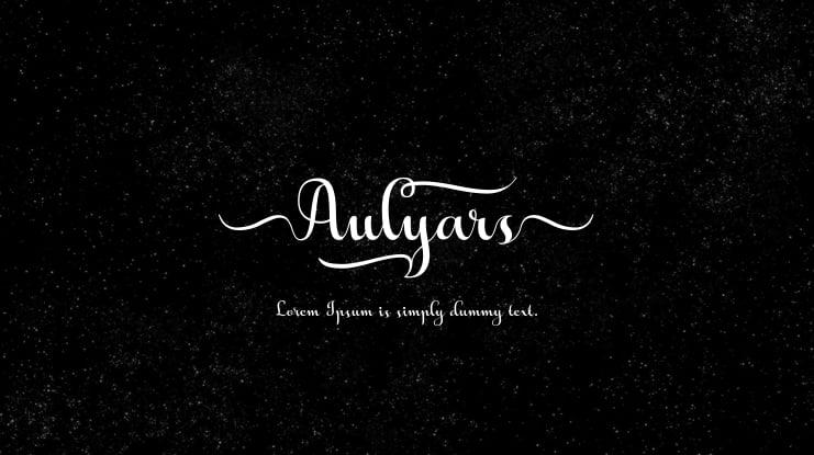 Aulyars Font Family