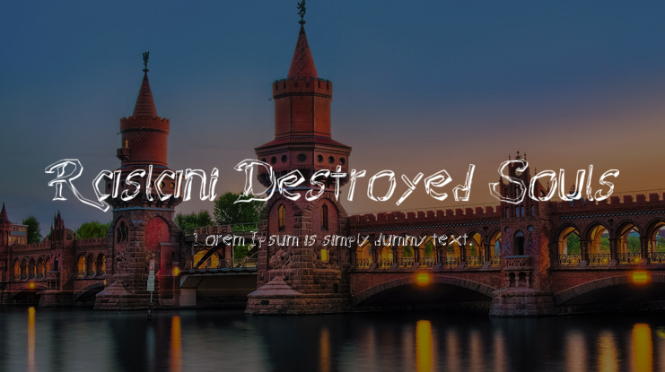 Raslani Destroyed Souls Font