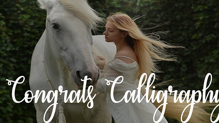 Congrats Calligraphy Font