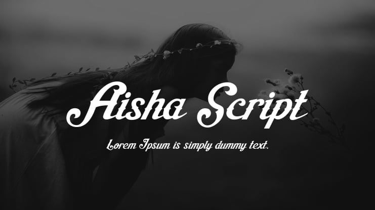 Aisha Script Font