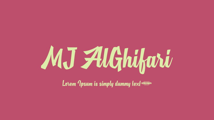 MJ AlGhifari Font