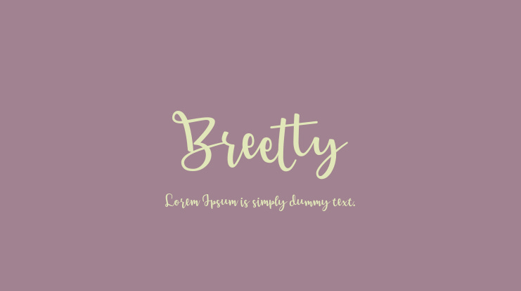 Breetty Font Family